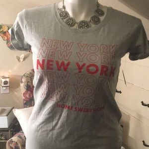 GrayT Shirt with New York logo